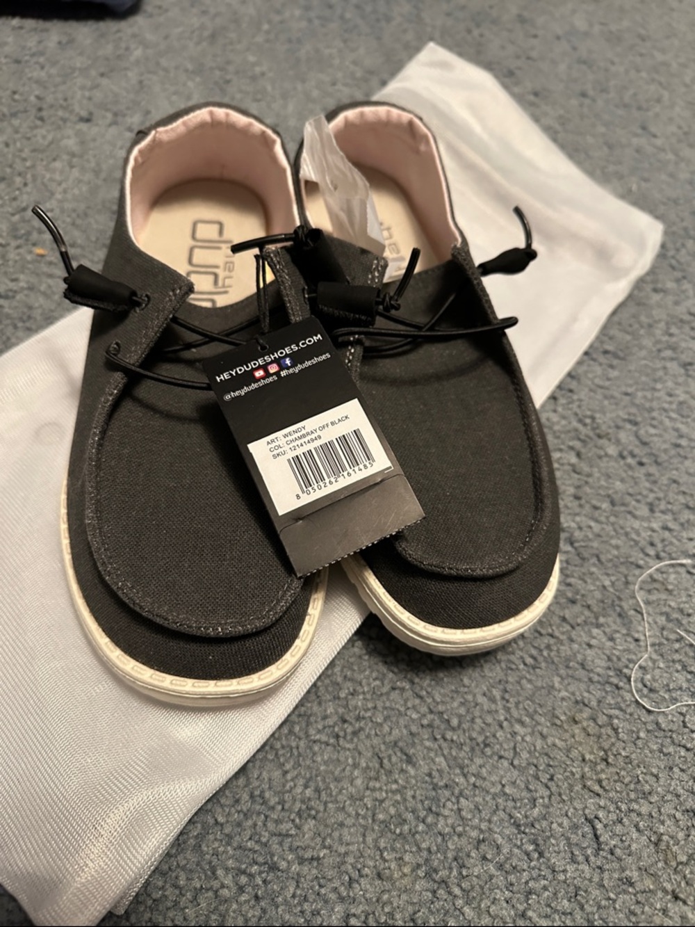 Hey Dude Wendy Chambray off black